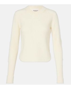 Isabel Marant Pullover Gabyne Aus Einem Wollgemisch - Weiß