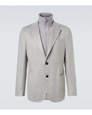 ZEGNA Blazer Aus Kaschmir - Grau