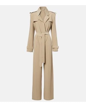 Norma Kamali Double-Breasted Jumpsuit - Natural