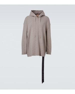 Rick Owens Hoodie Peter Aus Einem Baumwollgemisch - Natur