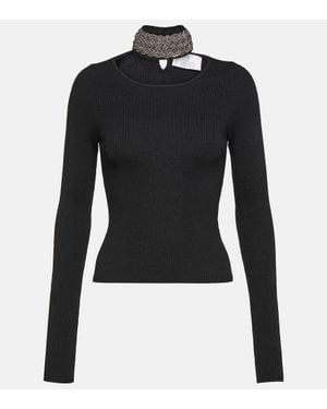 GIUSEPPE DI MORABITO Pullover Aus Einem Wollgemisch - Schwarz