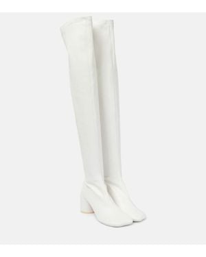 MM6 by Maison Margiela Overknee-Stiefel Anatomic - Weiß