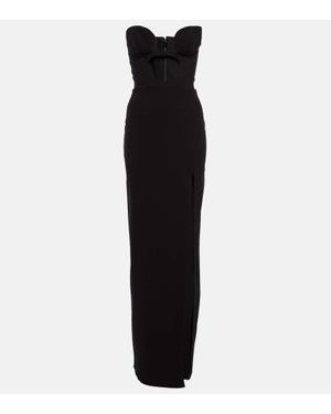 Nensi Dojaka Abito Lungo Con Cut-Out - Nero