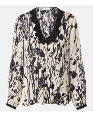 Loro Piana Bluse Samantha Aus Seide - Schwarz