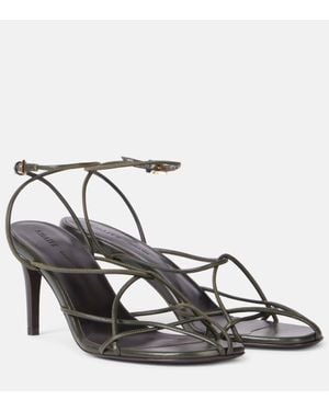 KHAITE Sandales Loulou 75 En Cuir - Métallisé