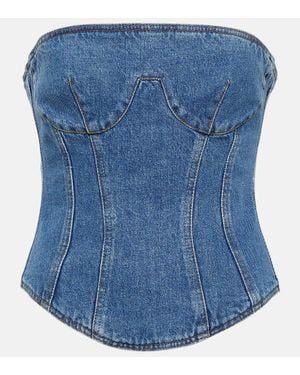 Magda Butrym Denim Corset - Blue