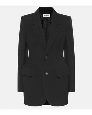 Balenciaga Structured Tailored Blazer - Black