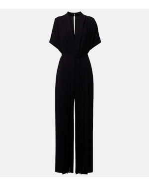 JOSEPH Sofia Plisse Jumpsuit - Black