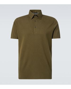 Loro Piana Polohemd Aus Baumwoll-Pique - Grün