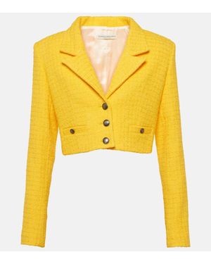 Alessandra Rich Blazer Cropped - Giallo