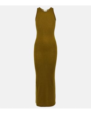 KHAITE Maxikleid Jaime Aus Kaschmir - Grün