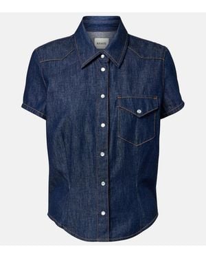 KHAITE Cavazos Denim Shirt - Blue