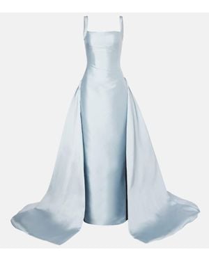 Marmar Halim Satin Gown - Blue