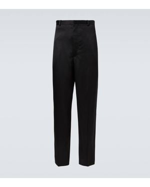 Jil Sander High-Rise Straight Trousers - Black