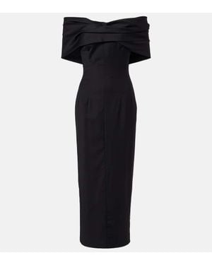 TOVE Maxikleid Perrine Aus Wolle - Schwarz