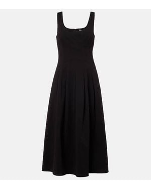 Proenza Schouler Shelby Cotton-Blend Midi Dress - Black