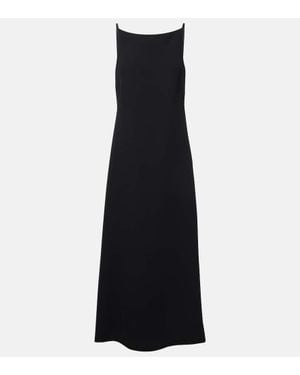 The Row Seraphina Silk Maxi Dress - Black