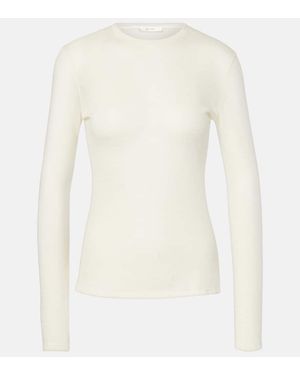 The Row Iverness Cashmere Top - White