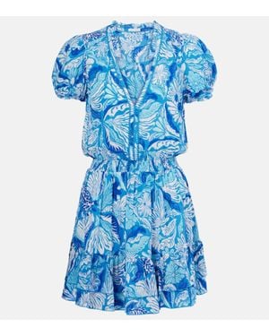 Poupette Bedrucktes Minikleid Bibi - Blau