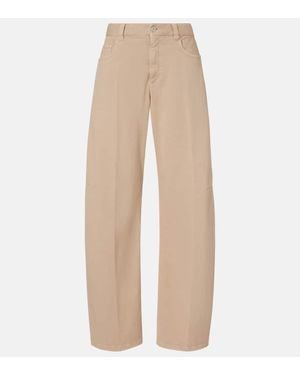 Brunello Cucinelli Mid-Rise Wide-Leg Jeans - Natural