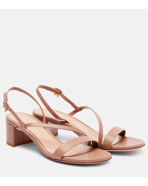 Gianvito Rossi Betsey 45 Leather Sandals - Pink