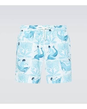 Commas Badeshorts Classic - Blau