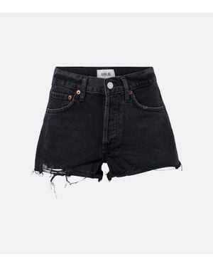 Agolde Shorts Parker Vintage Aus Denim - Schwarz