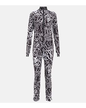 Dolce & Gabbana Logo-print Ski Jumpsuit - White