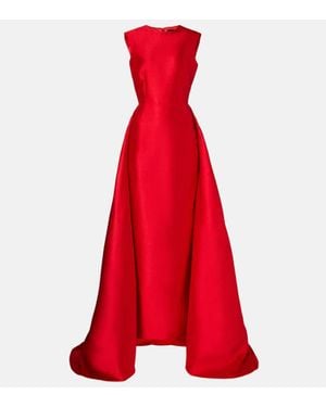 Solace London Larsen Satin Gown - Red