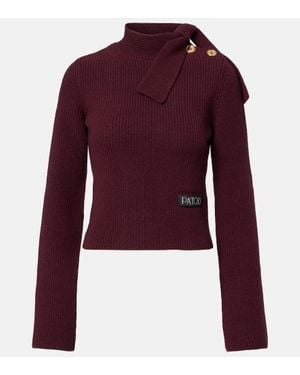 Patou Pullover Aus Wolle Und Kaschmir - Lila
