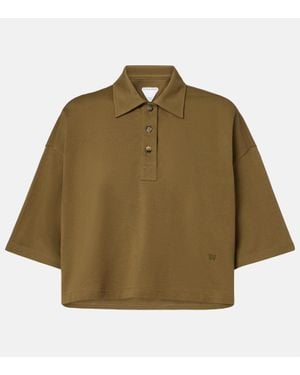 Bottega Veneta Polohemd Aus Baumwoll-Pique - Grün