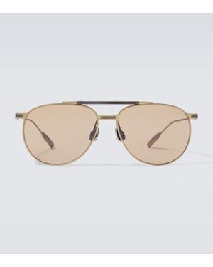 Brunello Cucinelli Aviator-Sonnenbrille - Braun
