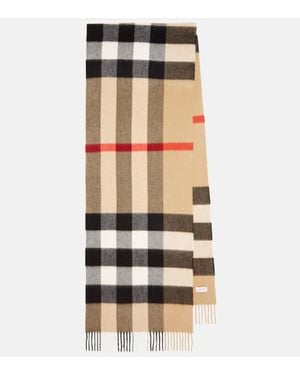 Burberry Bufanda De Cachemir Con Check - Neutro