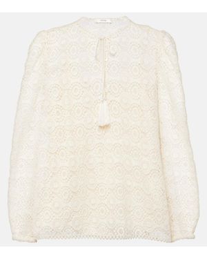 FRAME Bluse Aus Spitze - Natur