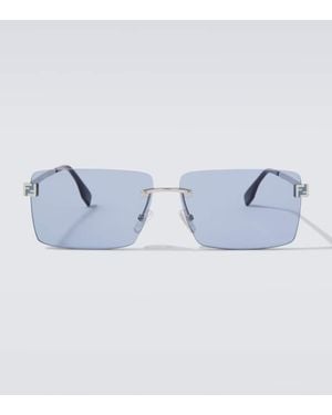 Fendi Occhiali Da Sole Rettangolari Sky - Blu