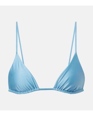 JADE Swim Via Bikini Top - Blue