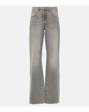 7 For All Mankind High-Rise Wide-Leg Jeans Tess - Grau