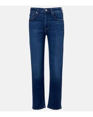 Citizens of Humanity Jeans Rectos Delfina De Tiro Bajo - Azul