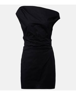 STAUD Minikleid Phare Aus Baumwollpopeline - Schwarz