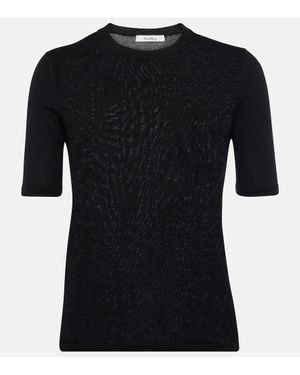 Max Mara Top En Soie Et Cachemire - Noir