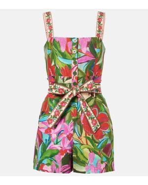 FARM Rio Playsuit Jardin De Reve - Grün