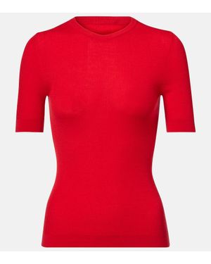 KHAITE Top Celina Aus Einem Wollgemisch - Rot
