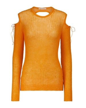 Cecilie Bahnsen Top Greta en mezcla de mohair - Naranja