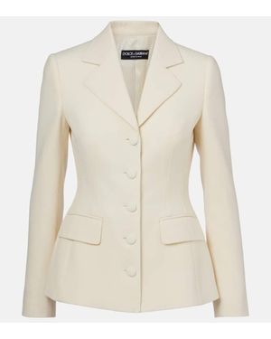 Dolce & Gabbana Blazer Aus Schurwolle - Natur