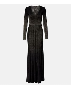 Roberto Cavalli Robe Mit Glitter - Schwarz