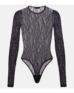 Wardrobe NYC Body Aus Spitze - Grau