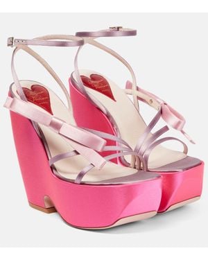 Roger Vivier Sandali Choc Bow - Rosa