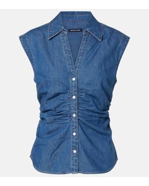Veronica Beard Top Sera De Denim - Azul