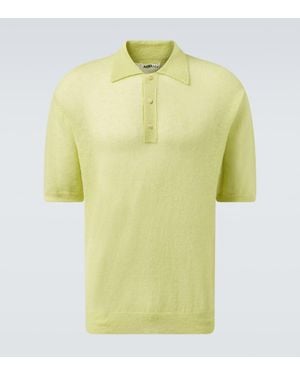 AURALEE Polopullover Aus Einem Mohairgemisch - Gelb