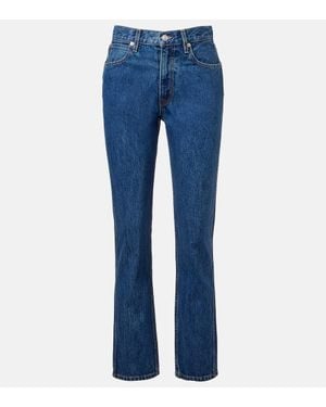 SLVRLAKE Denim Jeans Rectos Virginia Slim De Tiro Alto - Azul
